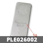 1 gramme de palladium pur (Lingot LSP) 