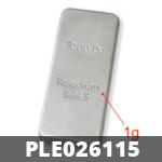 1 gramme de palladium pur (Lingot LSP) 