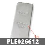 1 gramme de palladium pur (Lingot LSP) 