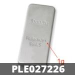 1 gramme de palladium pur (Lingot LSP) 