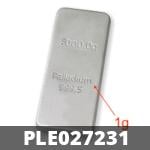 1 gramme de palladium pur (Lingot LSP) 