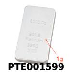 1 gramme de platine pur (Lingot LSP) 