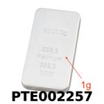 1 gramme de platine pur (Lingot LSP) 