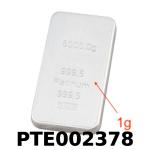 1 gramme de platine pur (Lingot LSP) 