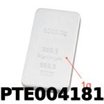 1 gramme de platine pur (Lingot LSP) 