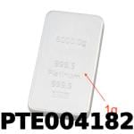 1 gramme de platine pur (Lingot LSP) 