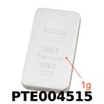 1 gramme de platine pur (Lingot LSP) 