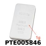 1 gramme de platine pur (Lingot LSP) 