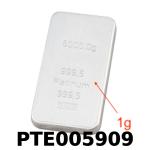 1 gramme de platine pur (Lingot LSP) 