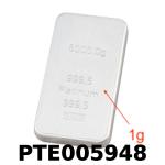 1 gramme de platine pur (Lingot LSP) 