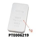 1 gramme de platine pur (Lingot LSP) 