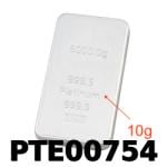10 grammes de platine pur (Lingot LSP) 