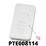 1 gramme de platine pur (Lingot LSP) 