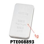 1 gramme de platine pur (Lingot LSP) 