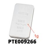 1 gramme de platine pur (Lingot LSP) 