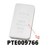 1 gramme de platine pur (Lingot LSP) 