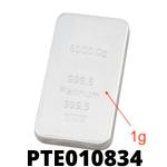 1 gramme de platine pur (Lingot LSP) 