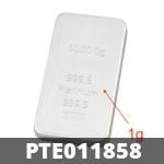 1 gramme de platine pur (Lingot LSP) 