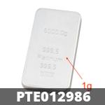 1 gramme de platine pur (Lingot LSP) 