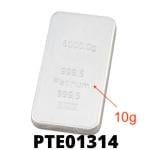 10 grammes de platine pur (Lingot LSP) 
