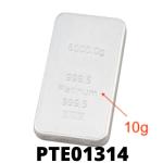 10 grammes de platine pur (Lingot LSP) 