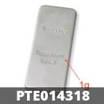 1 gramme de platine pur (Lingot LSP) 