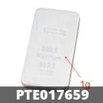 1 gramme de platine pur (Lingot LSP) 
