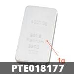 1 gramme de platine pur (Lingot LSP) 