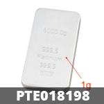 1 gramme de platine pur (Lingot LSP) 