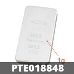 1 gramme de platine pur (Lingot LSP) 
