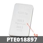 1 gramme de platine pur (Lingot LSP) 