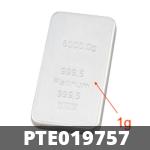 1 gramme de platine pur (Lingot LSP) 