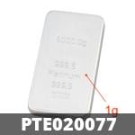 1 gramme de platine pur (Lingot LSP) 