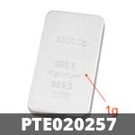 1 gramme de platine pur (Lingot LSP) 