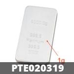 1 gramme de platine pur (Lingot LSP) 