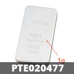 1 gramme de platine pur (Lingot LSP) 