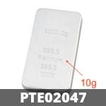10 grammes de platine pur (Lingot LSP) 