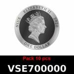 Lot 10 Vera Silver 1 once (Cours Légal - LSP) 