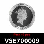 Lot 10 Vera Silver 1 once (Cours Légal - LSP) 