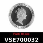 Lot 10 Vera Silver 1 once (Cours Légal - LSP) 