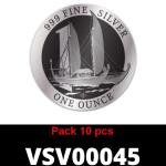 Lot 10 Vera Silver 1 once (Cours Légal - LSP) 