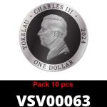 Lot 10 Vera Silver 1 once (Cours Légal - LSP) 