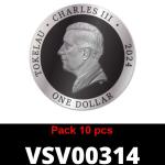 Lot 10 Vera Silver 1 once (Cours Légal - LSP) 